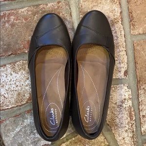 Clarks Artisan Heels brown leather